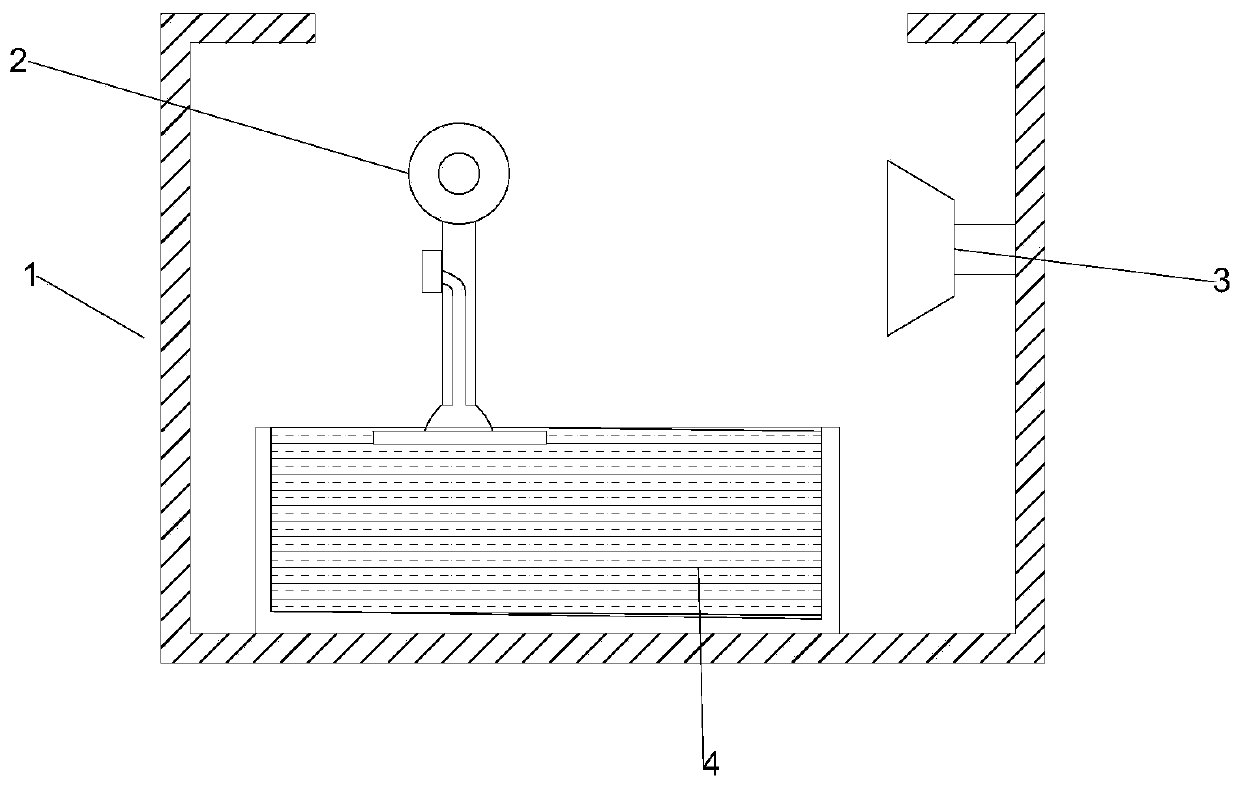 Cooling device for glass product