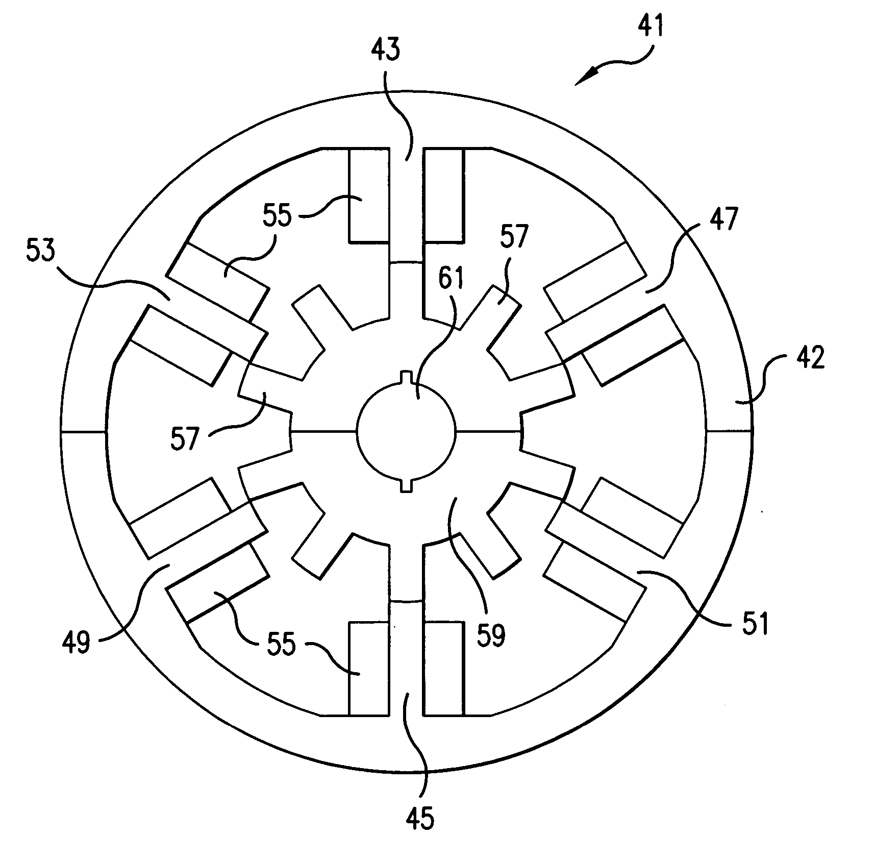 Switched reluctance machine