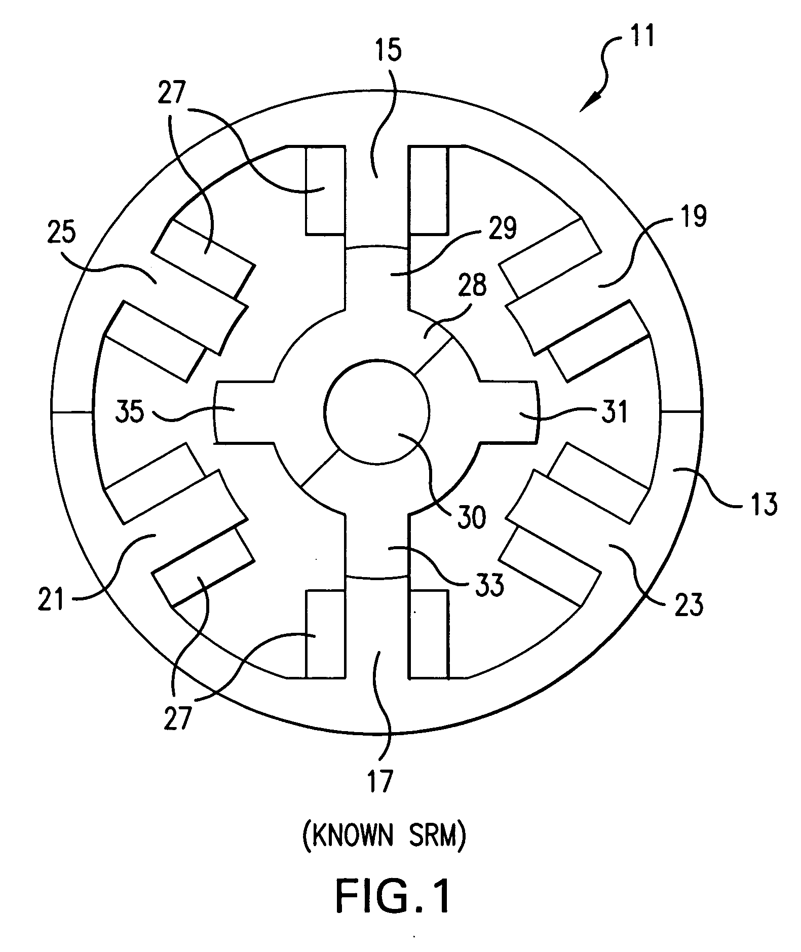 Switched reluctance machine