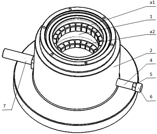 Aeroengine rotor-stator clamping device combined with hydraulic drive and double working belt