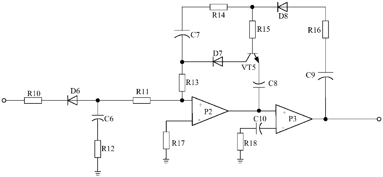 Intelligent electronic water meter control system based on voltage-stabilization type logic gate protection circuit