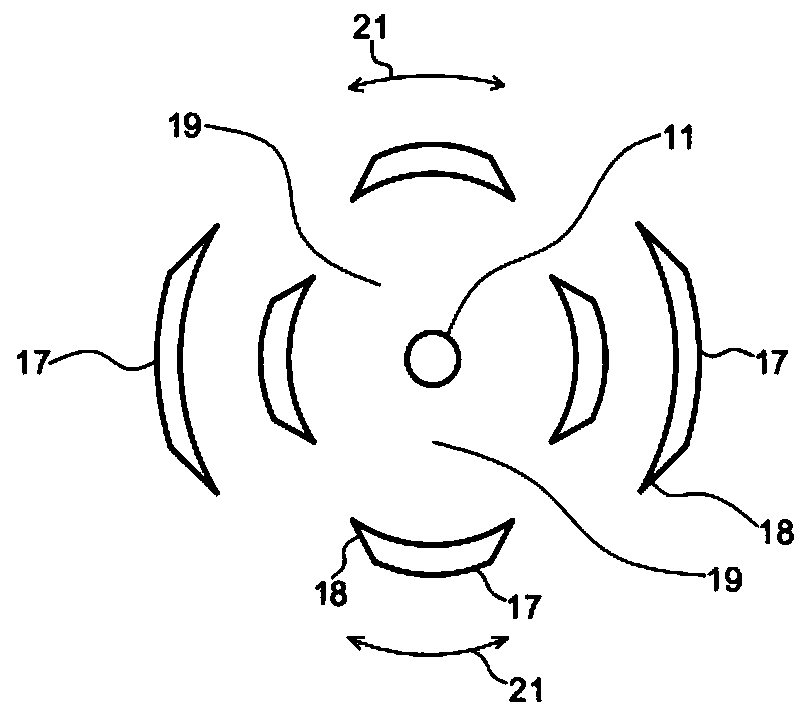 Moving bed drying method of materials and device