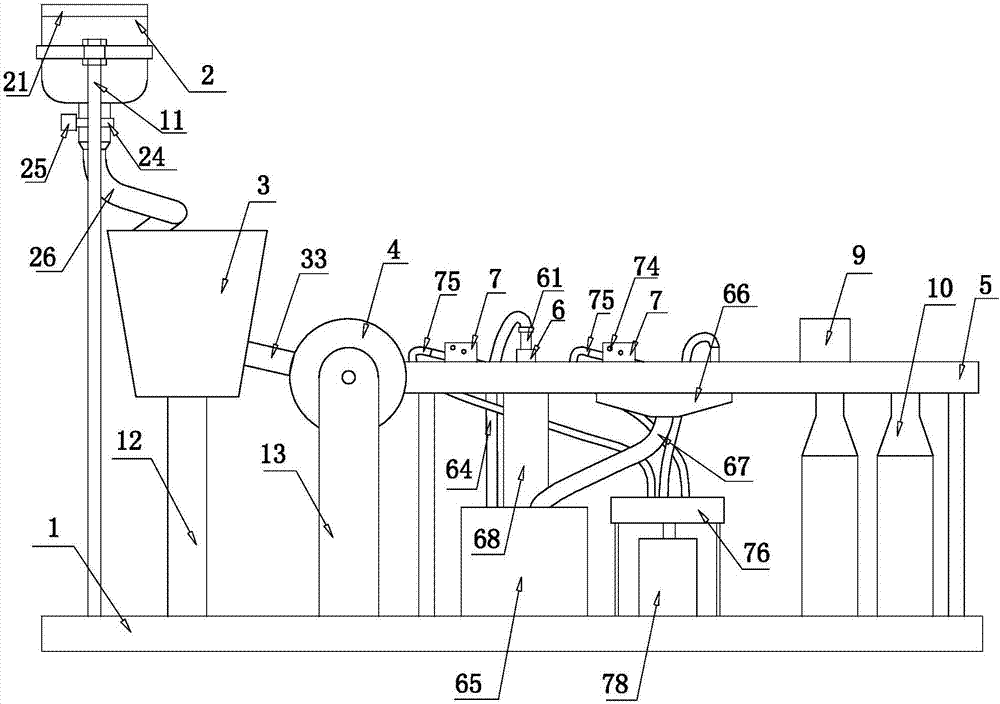 Grape fruit picking and sub-packaging device and processing method thereof