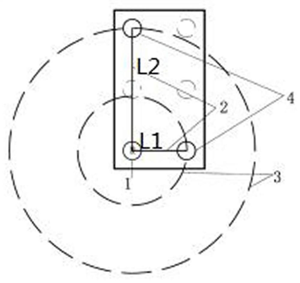 Geological detection method and system for karst area multi-pile foundation and medium