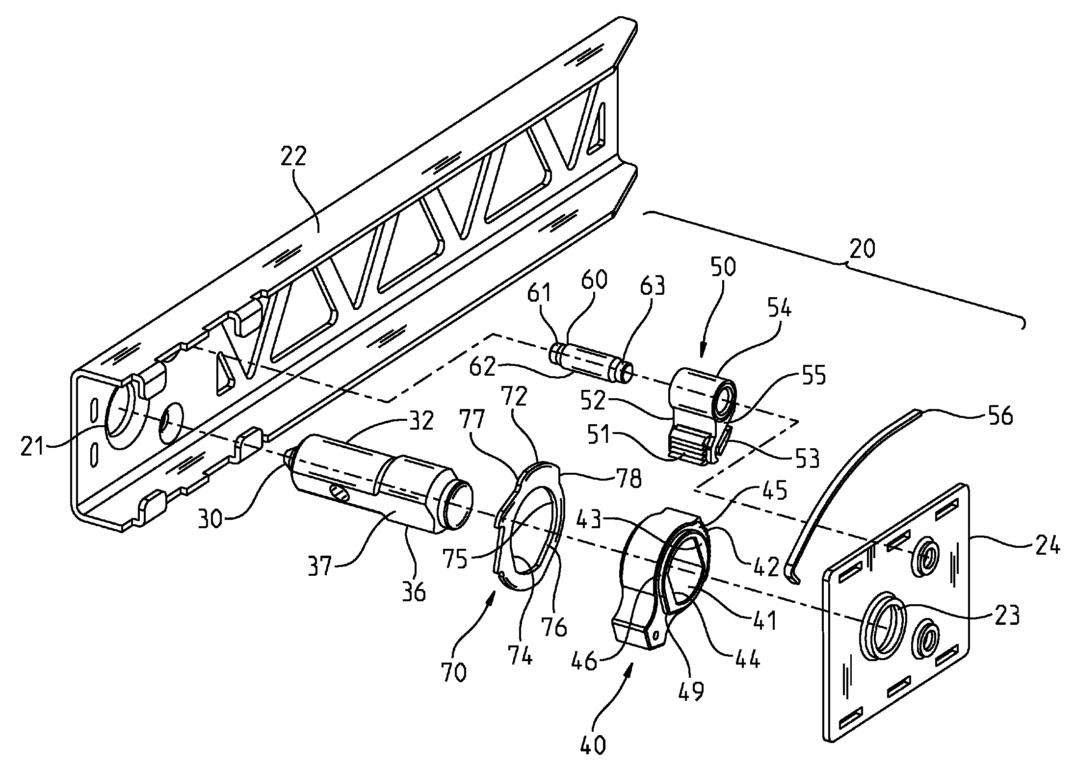 Adjustable armrest device