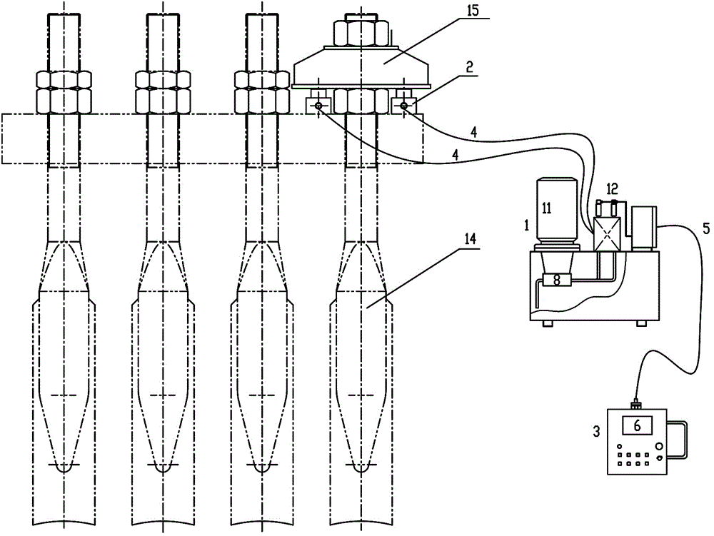 Automatic booster device for adjusting the back tie rod of the miter gate