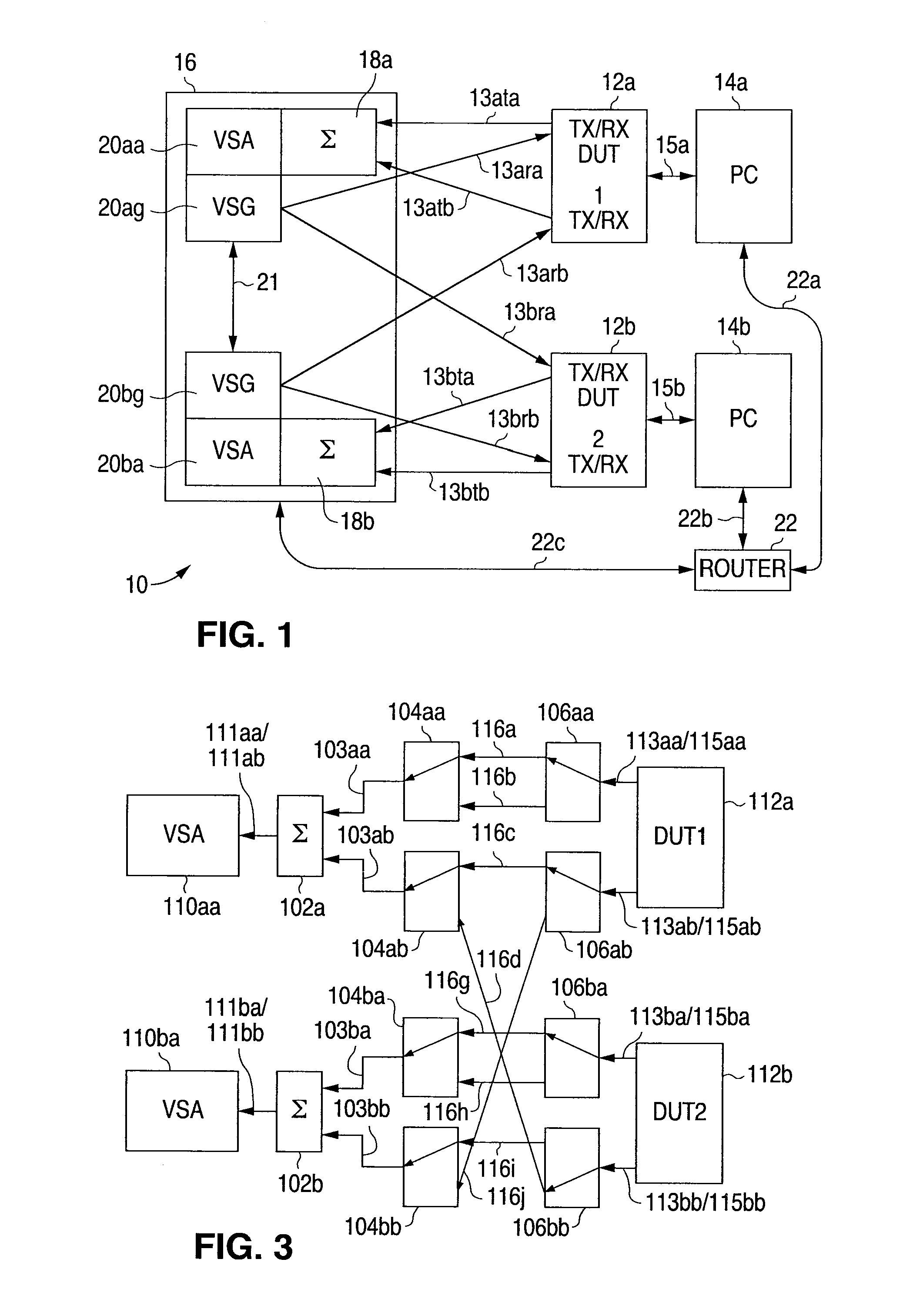 Digital communications test system for multiple input, multiple output (MIMO) systems