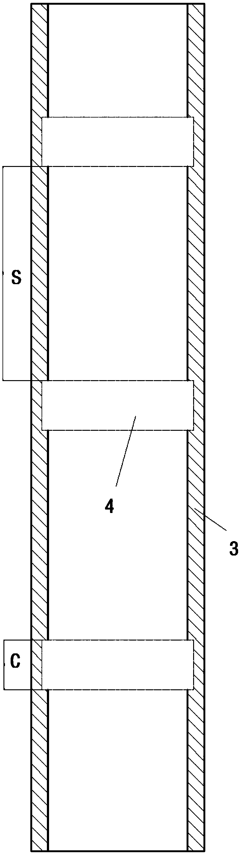 A loop heat pipe with the height direction of the annular partition device changing