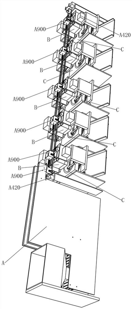 A conveying module and its automatic tea rolling machine