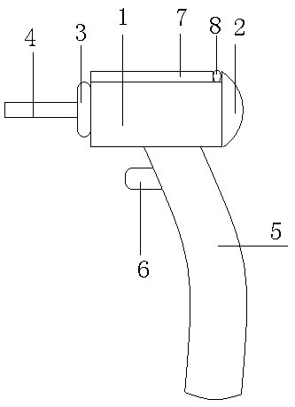 Handheld electric drill with magnifying function