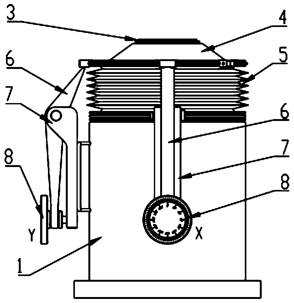 A Floating Target Mechanism for Radiation Source