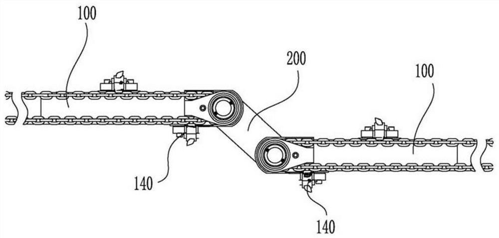 Planing and transporting beam structure and machine group type coal mining unit