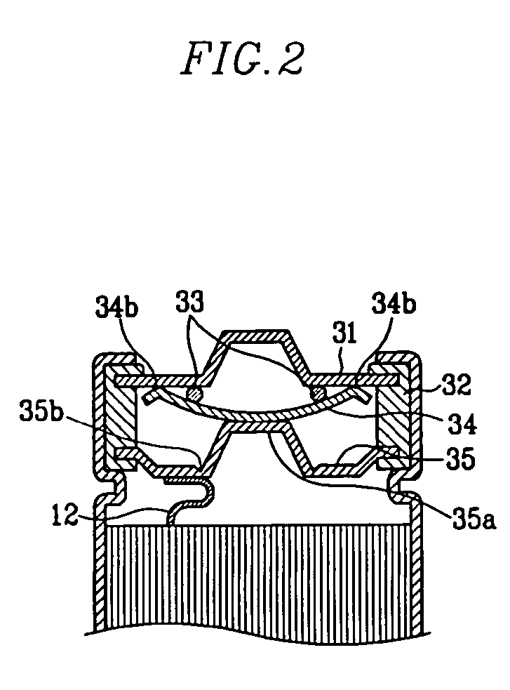 Cap assembly and secondary battery with same