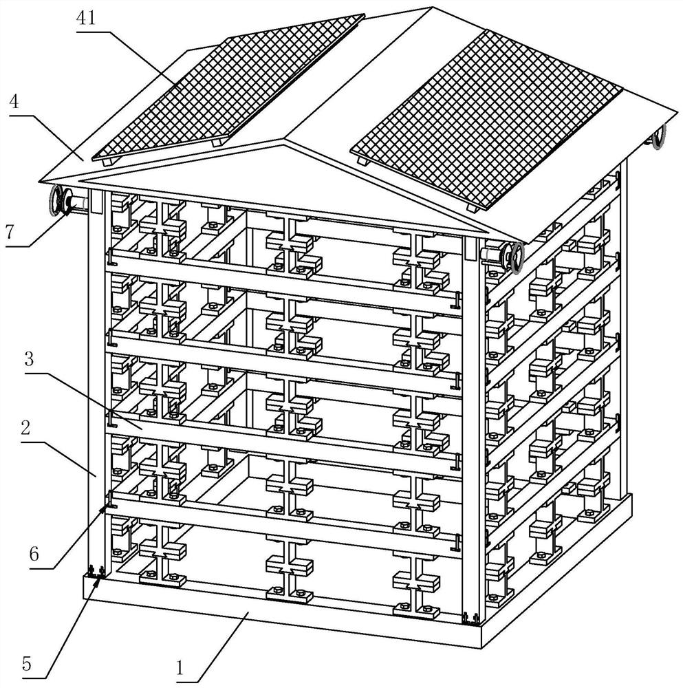 Energy-saving and environment-friendly building and construction method thereof