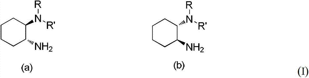 Chirality N, N-dialkyl-1, 2-diaminocyclohexane catalyst as well as preparation method and application thereof