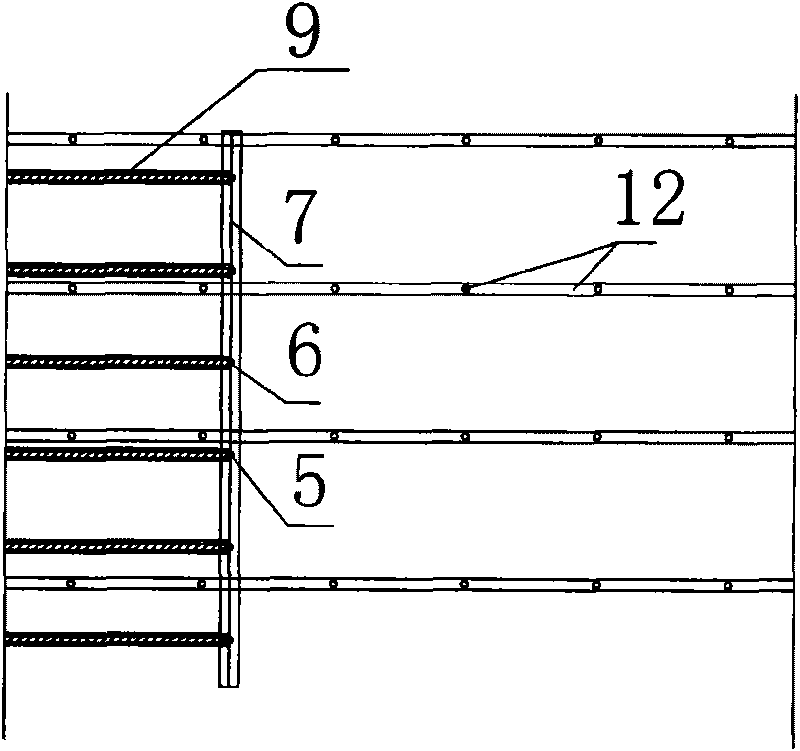 Gob-side entry retaining method of a solid filling coal mining half-section one-leg shed