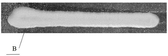 Gas-assisted glue-hanging-prevention atomization device with adjustable glue width