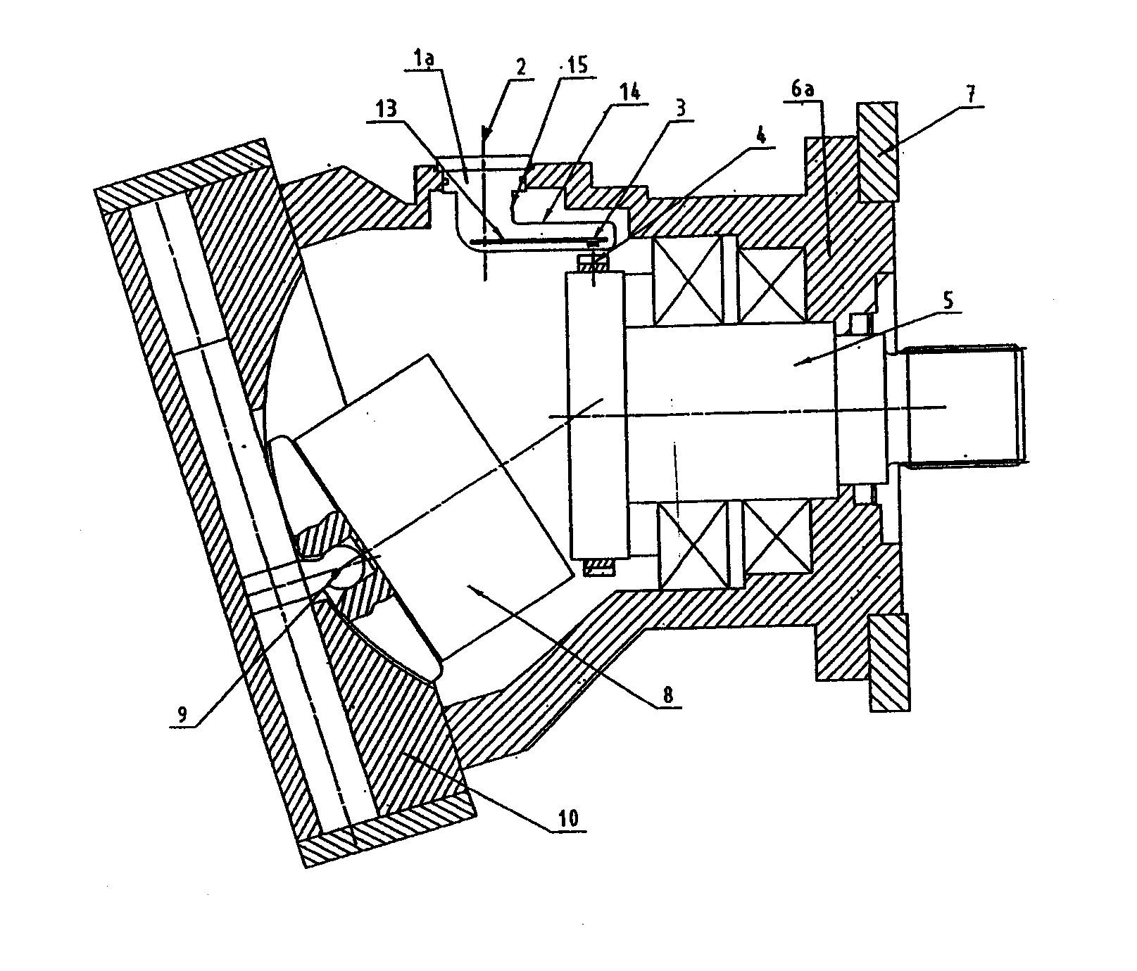 Hydraulic pump or hydraulic motor having a rotation speed sensor