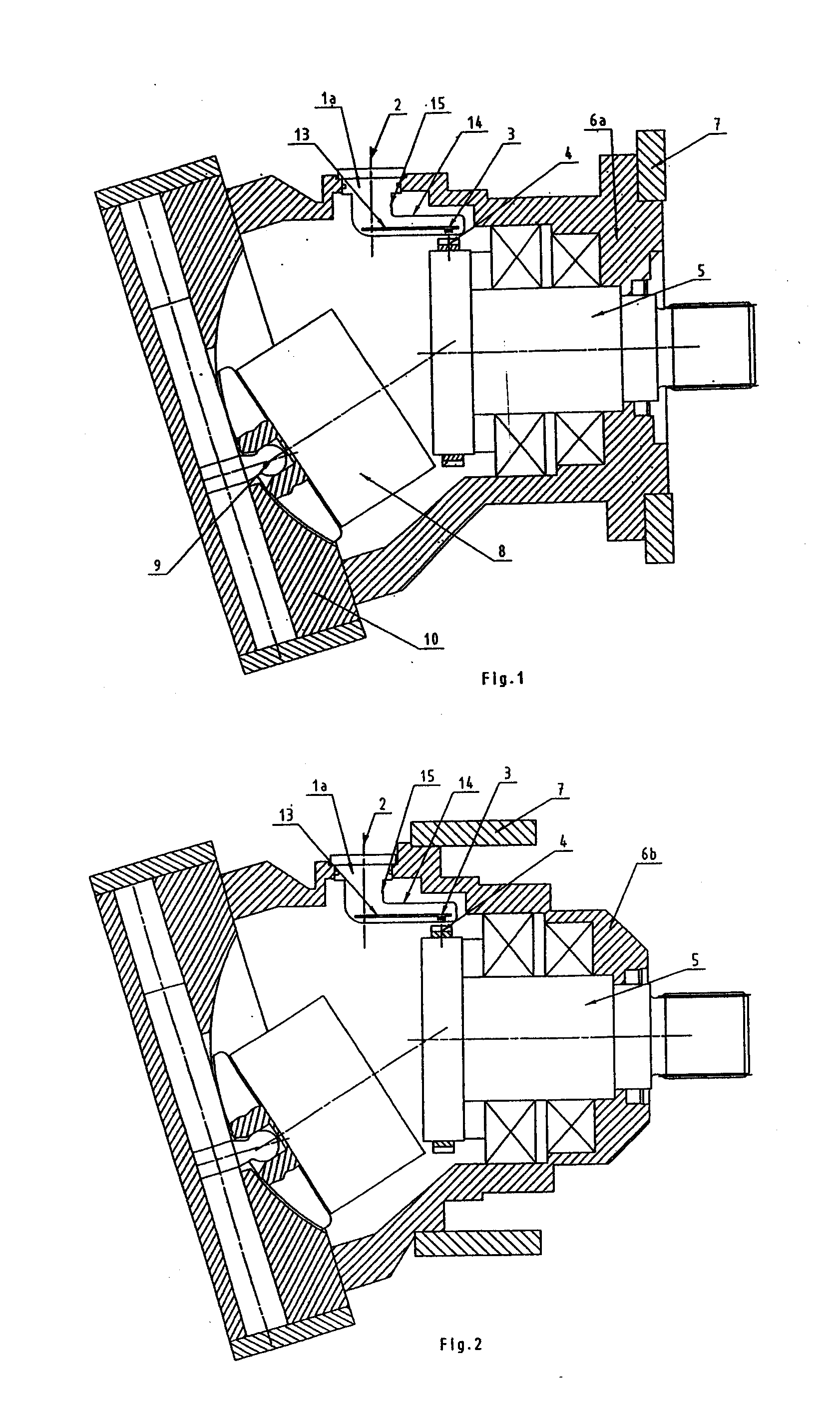 Hydraulic pump or hydraulic motor having a rotation speed sensor