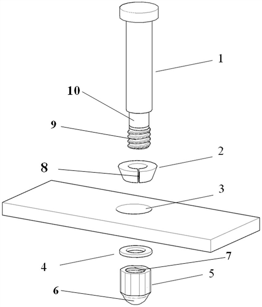 Anti-sliding detachable stainless steel stud shear connector