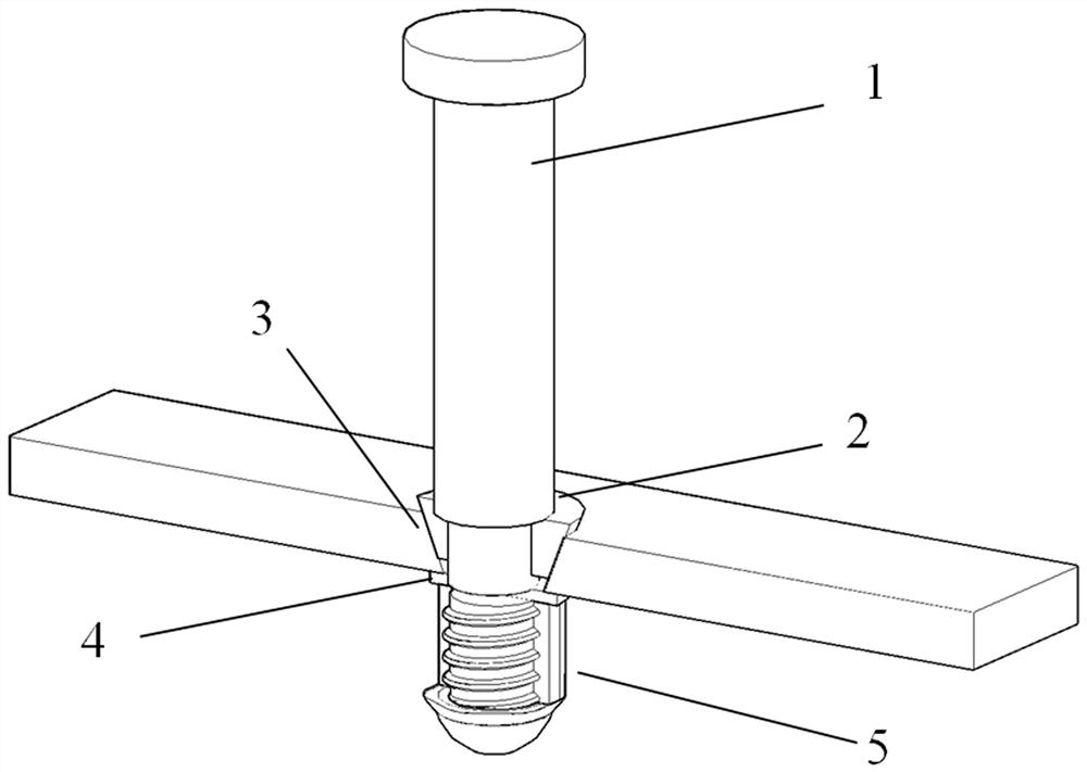 Anti-sliding detachable stainless steel stud shear connector