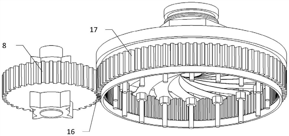 Micro piezoelectric sprayer based on iris turbofan and nozzle aperture regulation and control method