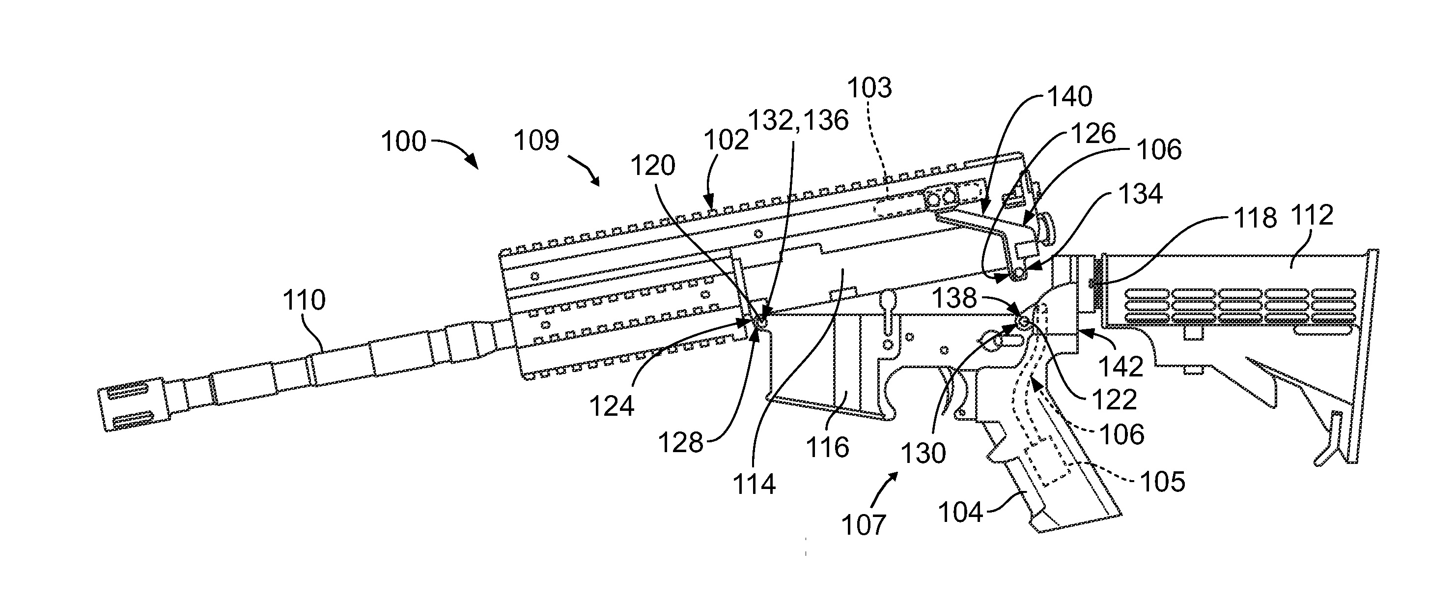 Communication connector system for a weapon