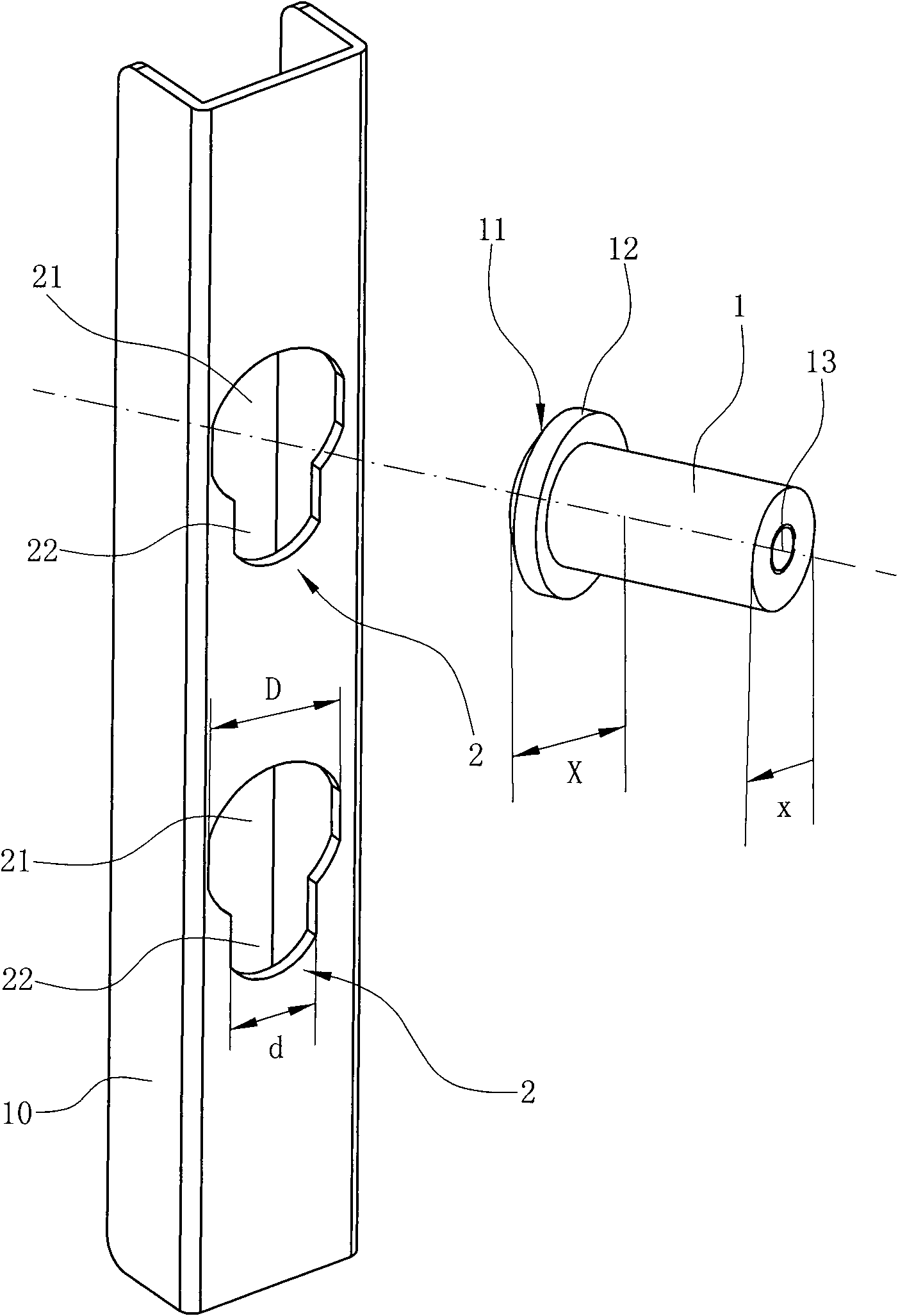 Anti-pry bolt and bolt inserting structure having same