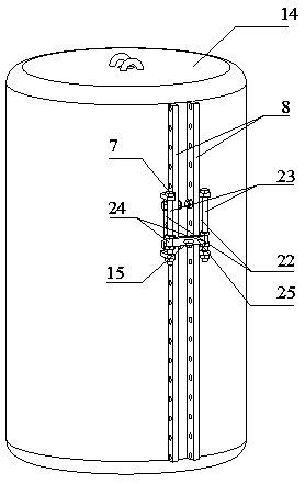 Suction anchor uplift bearing capacity dynamically testing device and method