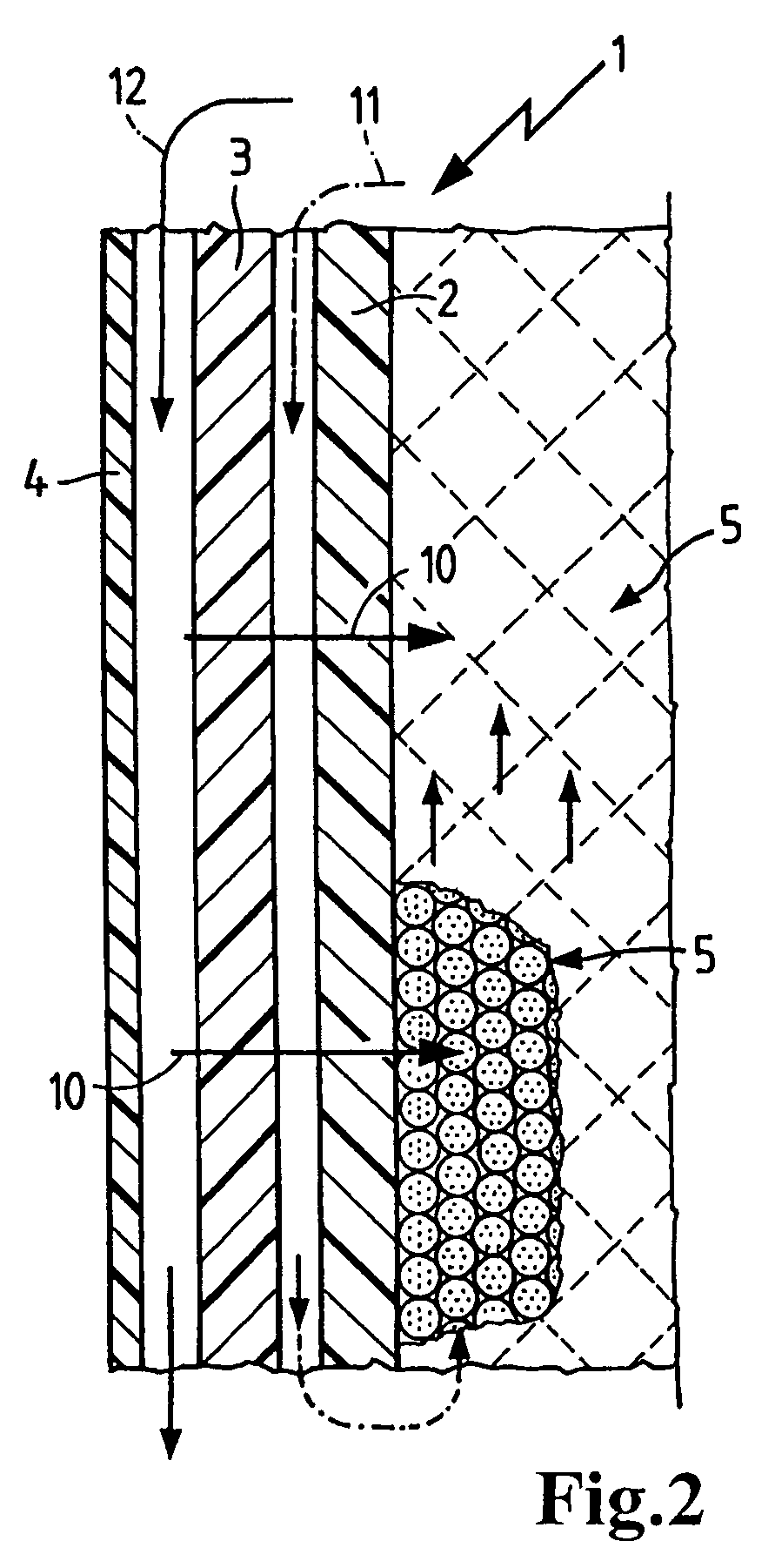 Ion exchanger container for a motor vehicle