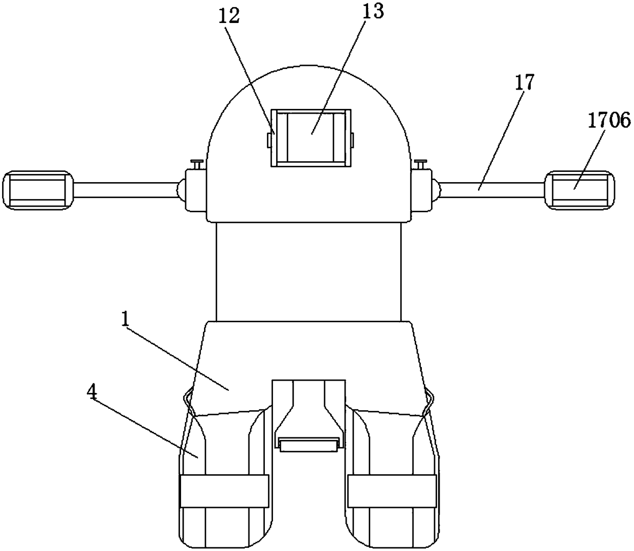 Fixing device for constraining body position of cerebral palsy child
