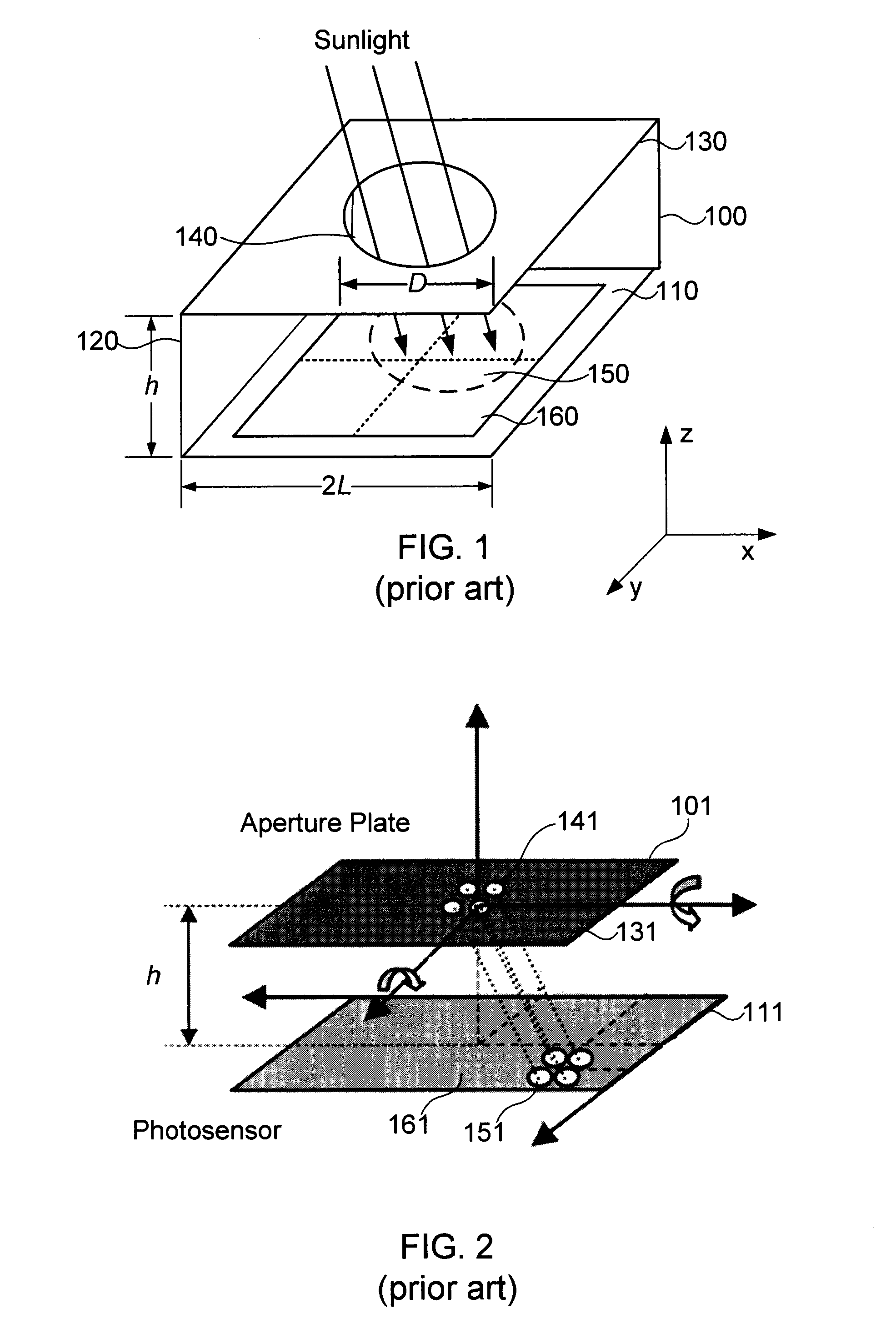 Monolithic sun sensors, assemblies thereof, and methods of making and using same