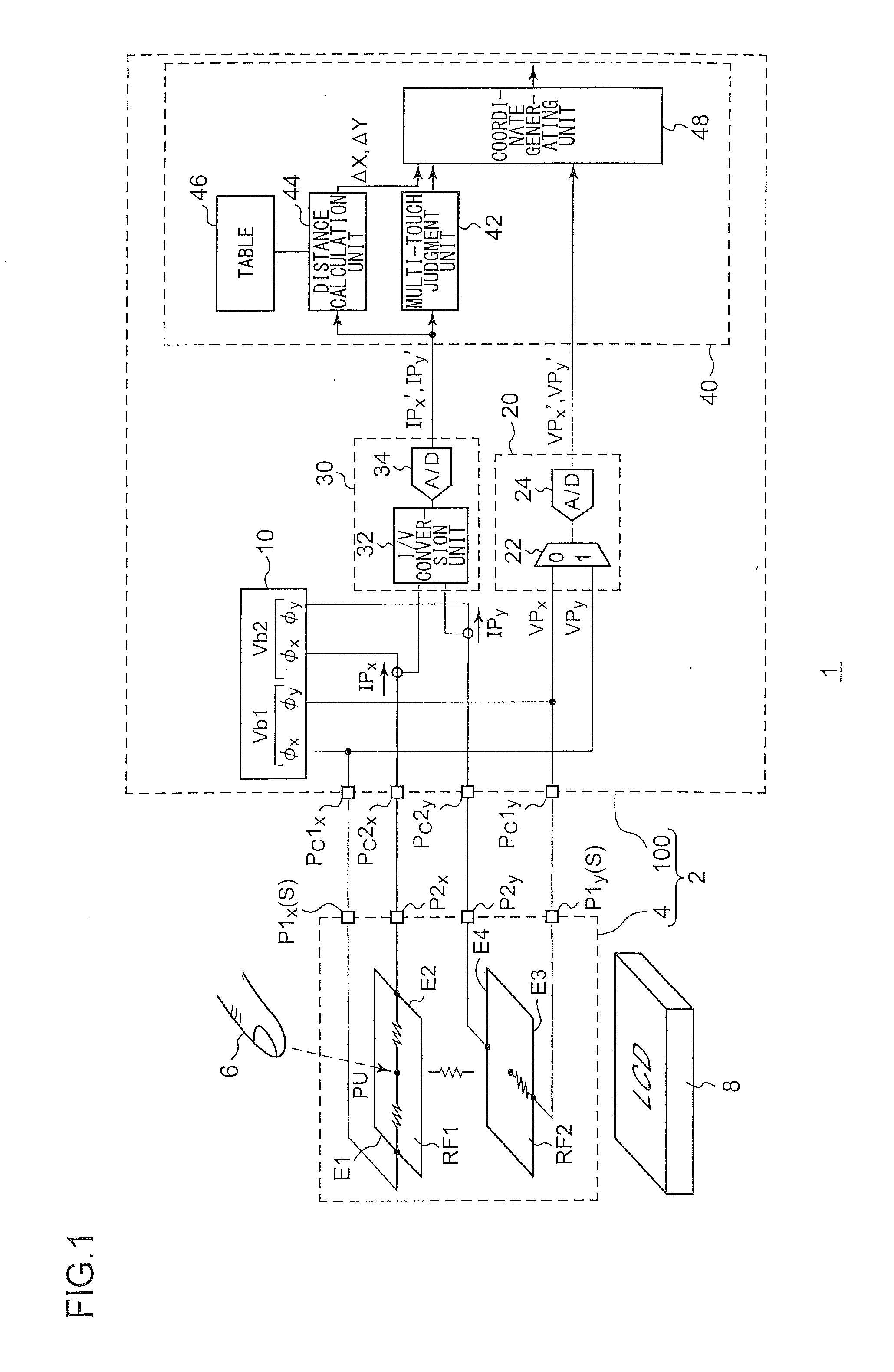 Control circuit and control method for touch panel