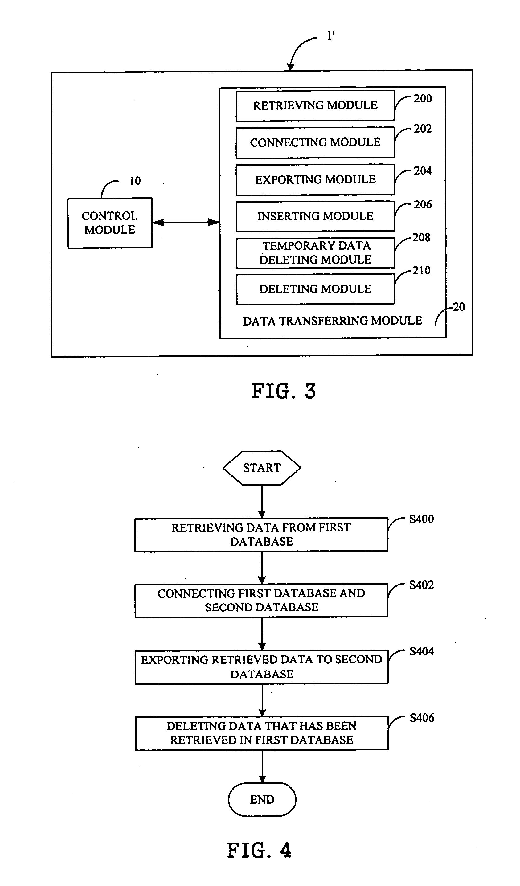 System and method for automatically transferring data from one database to another