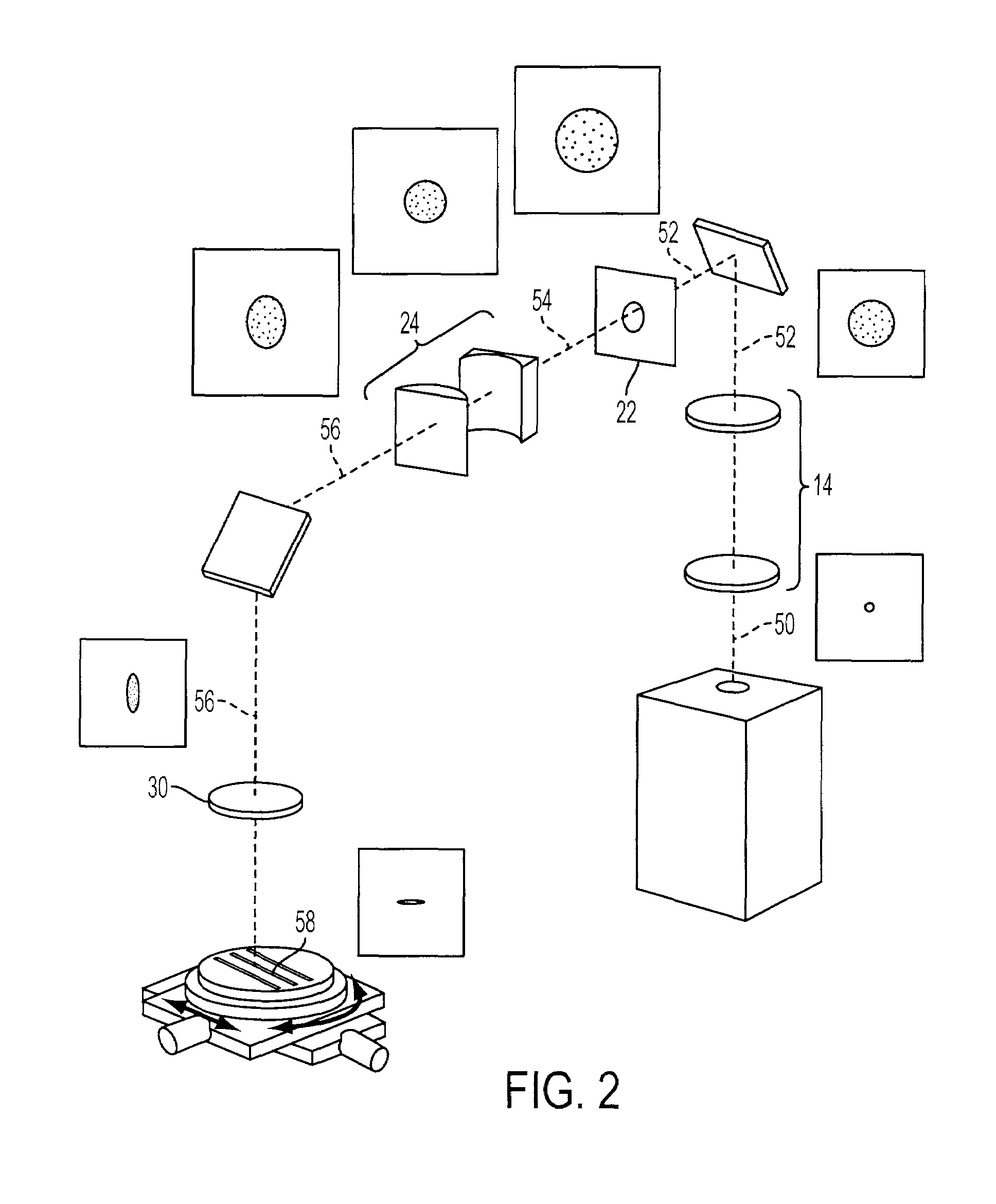 System and method for cutting using a variable astigmatic focal beam spot