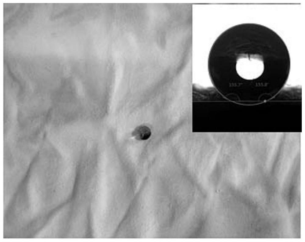 A kind of super-hydrophobic textile fabric and its preparation method and application
