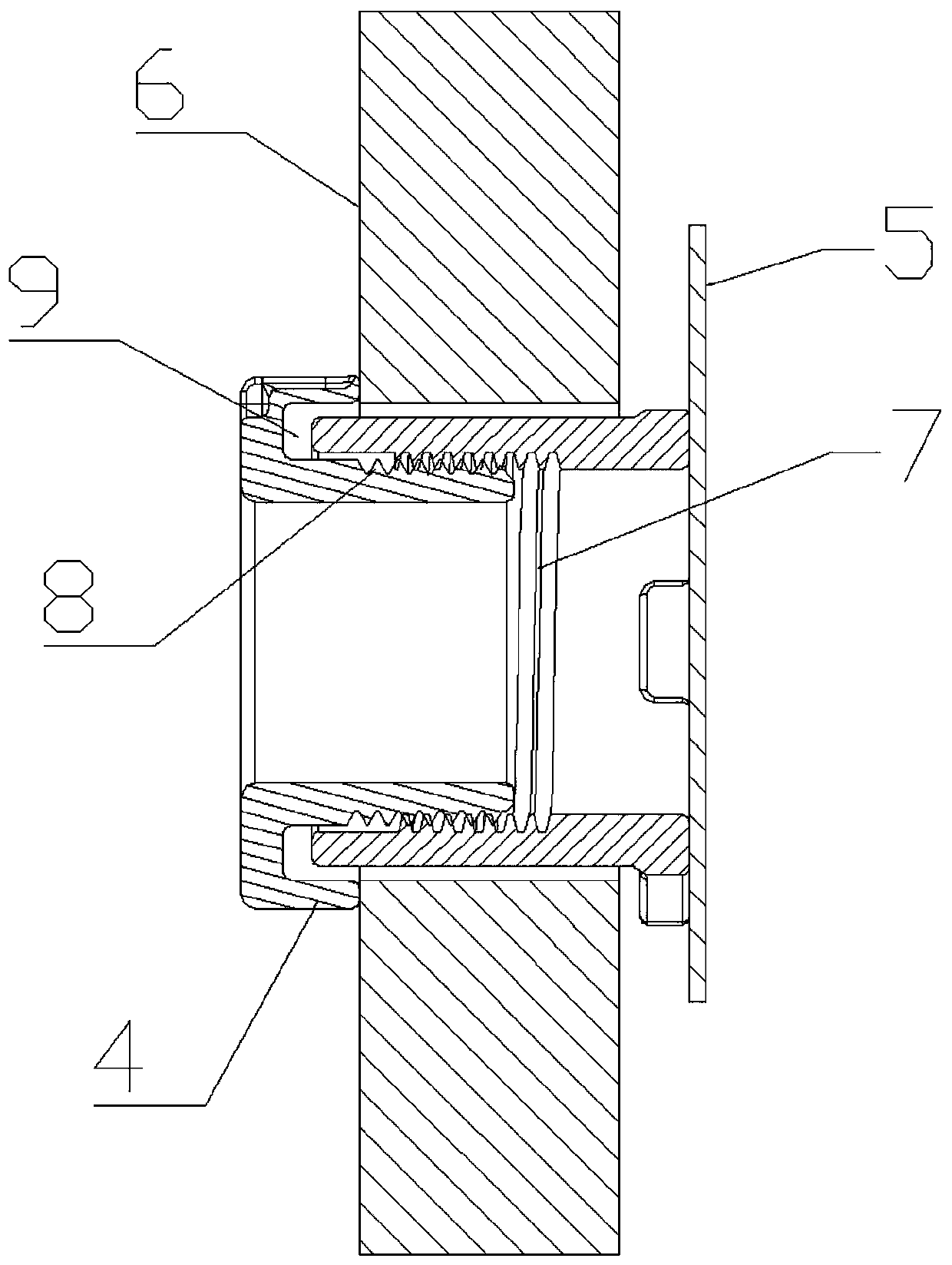 Locking assembly, embedded cooktop and installation method