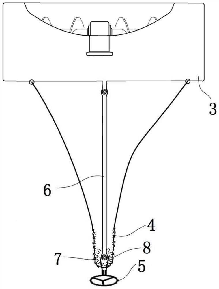 Silt removing head steering device