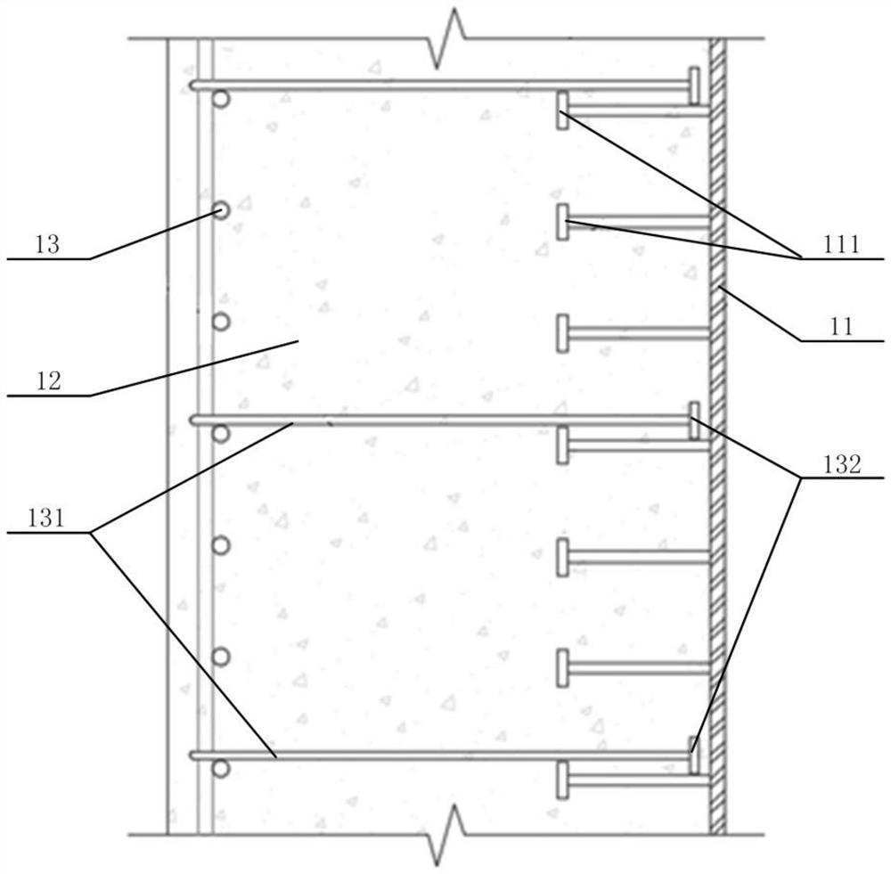 HSC structure with tie bar end anchor connection joints and construction method