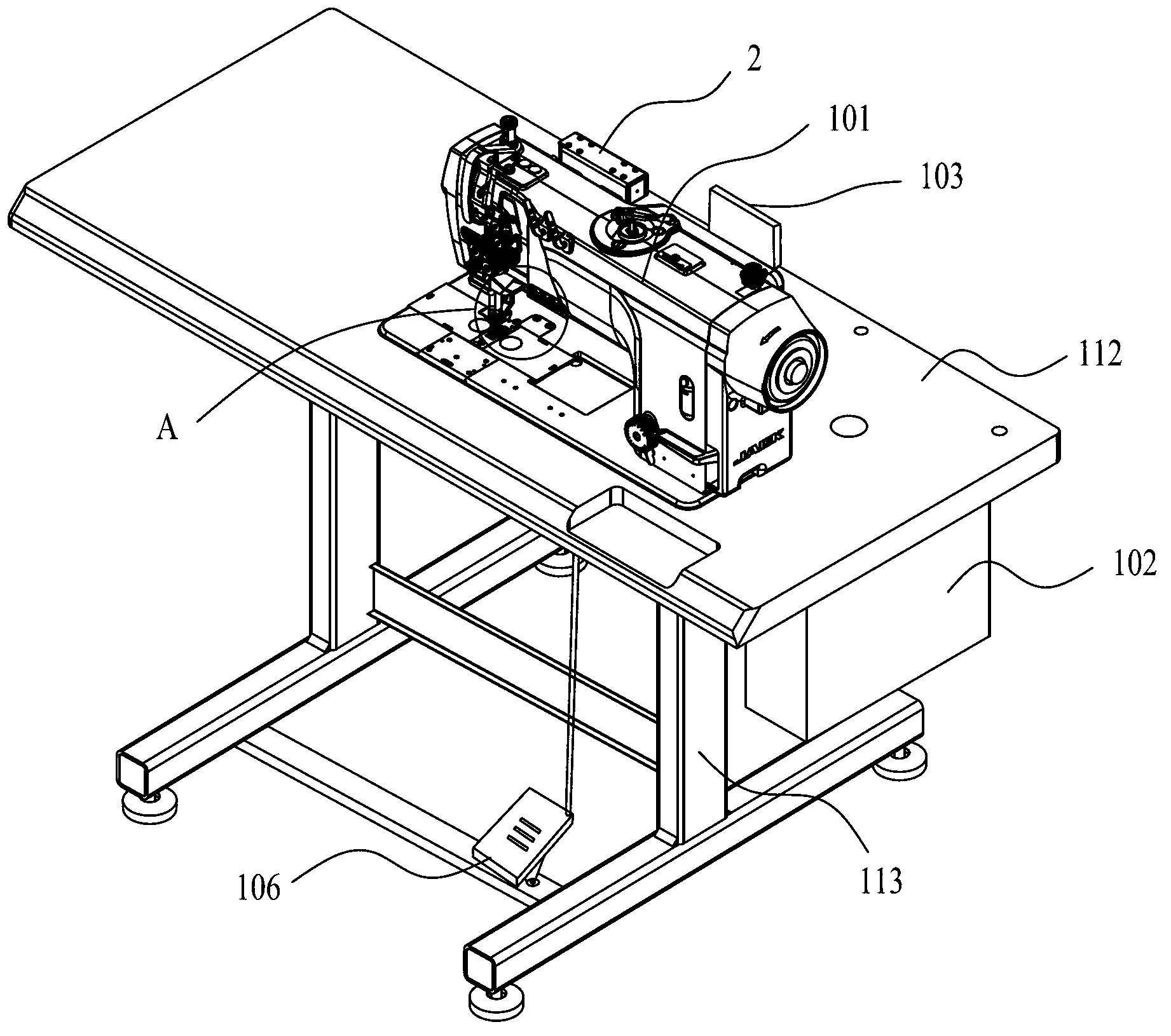 Control method for automatic separation and resetting of needle rods of double-needle machine