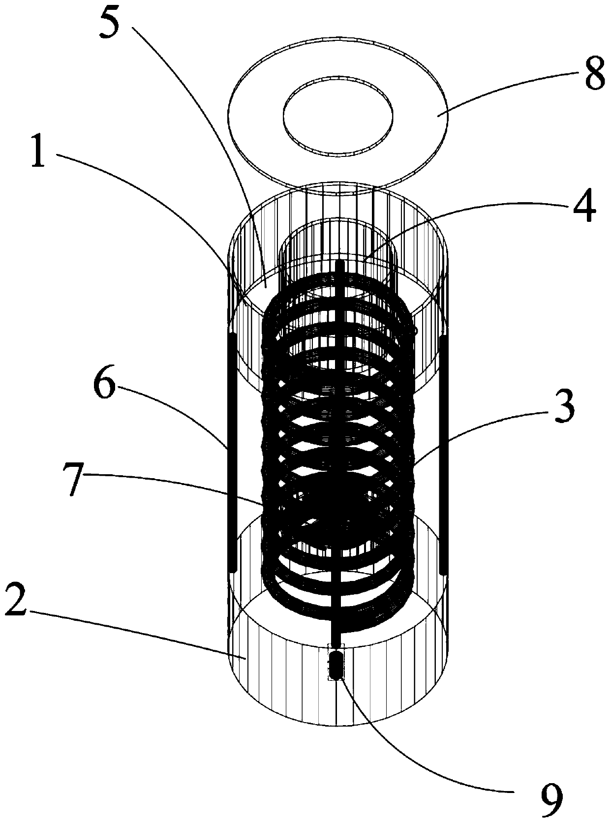 Efficient boiled water cooling water cup