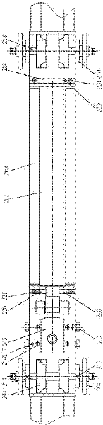 Stress-relieving device for seamless rails by using excitation method, and the relieving method