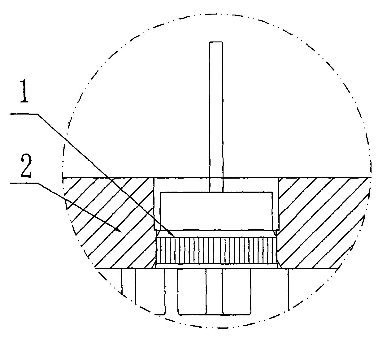 Assembling structure of diode of rectifier and heat-radiating plate for automotive