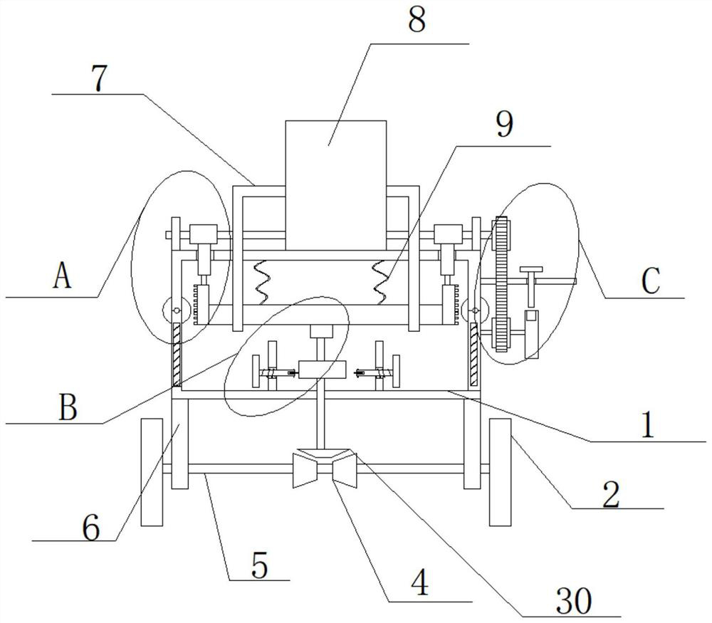 Tropical fruit tree planting device