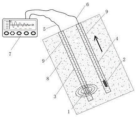 A Correction Method for the Span in the Trans-hole Acoustic Wave Test of Rock Blasting Damage