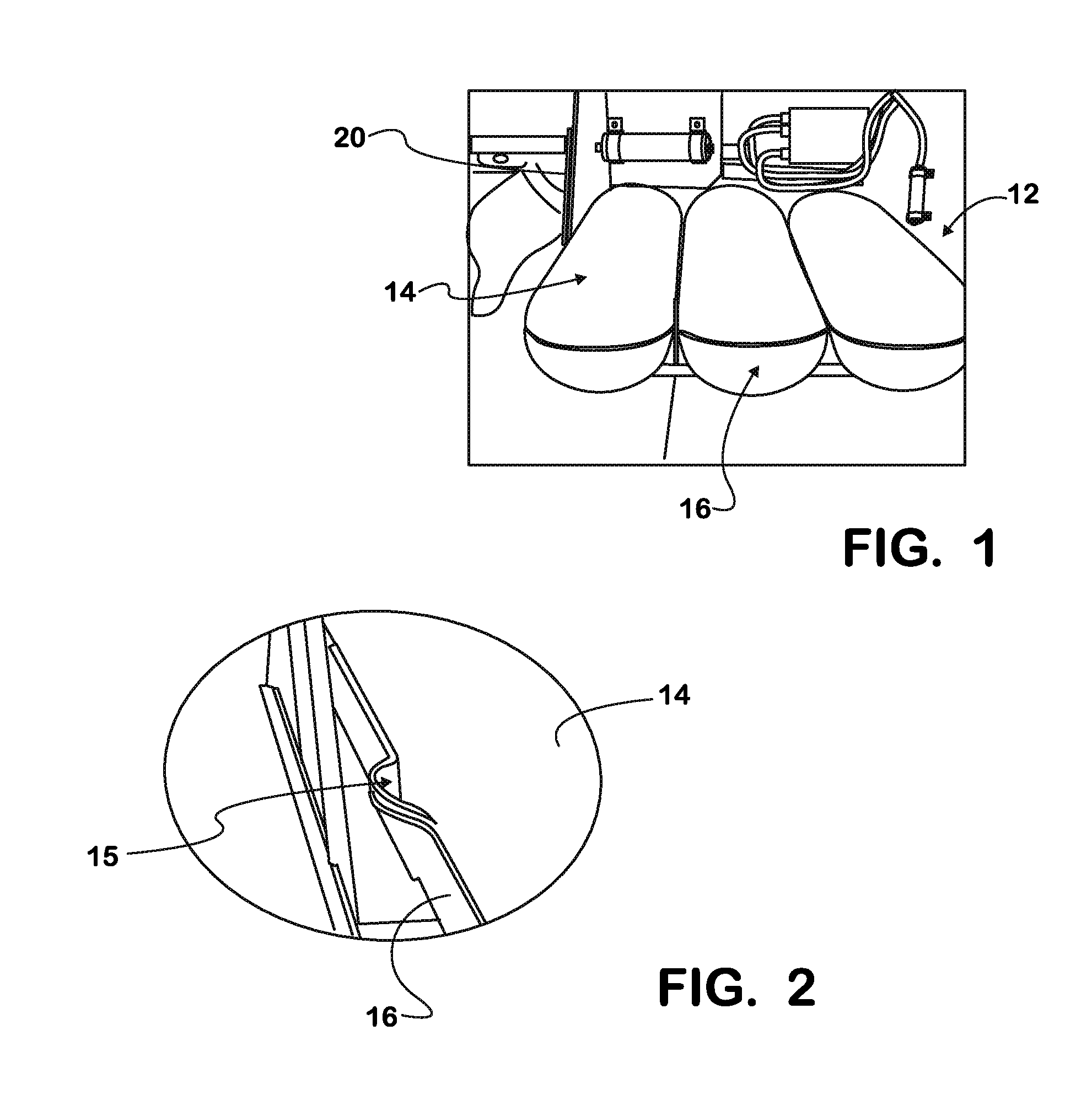 Device and method for storage tank restraint on a vehicle