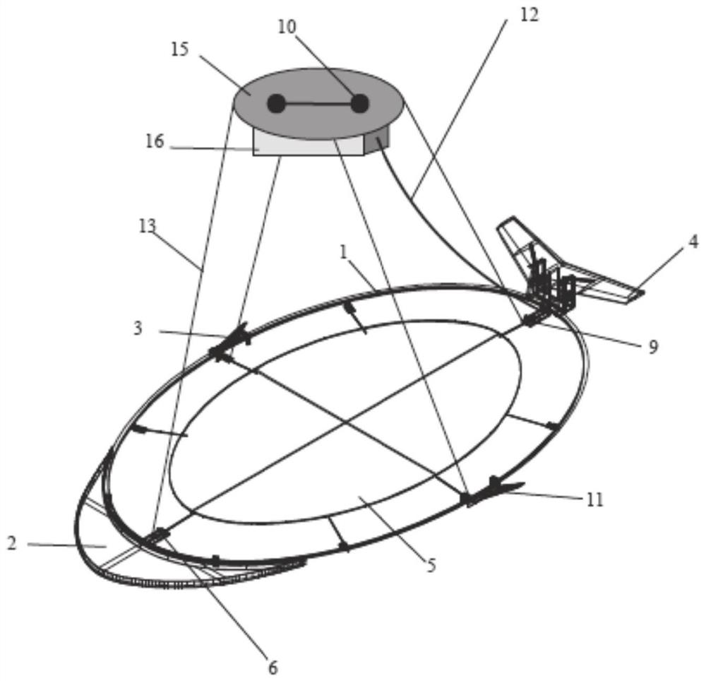 UAV-borne semi-aerial transient electromagnetic and magnetic method cooperative acquisition system and method
