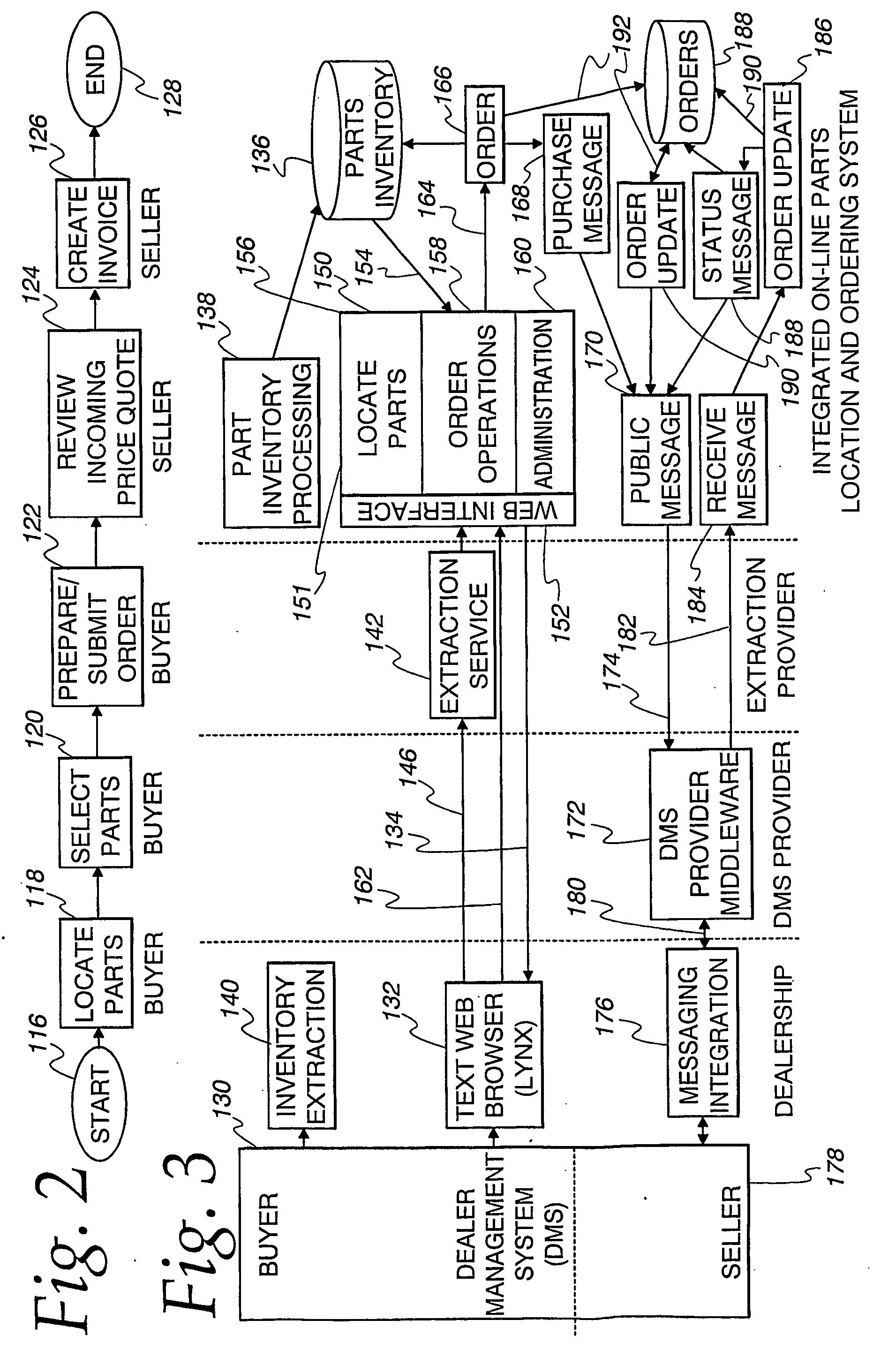 On-line parts location and transaction system