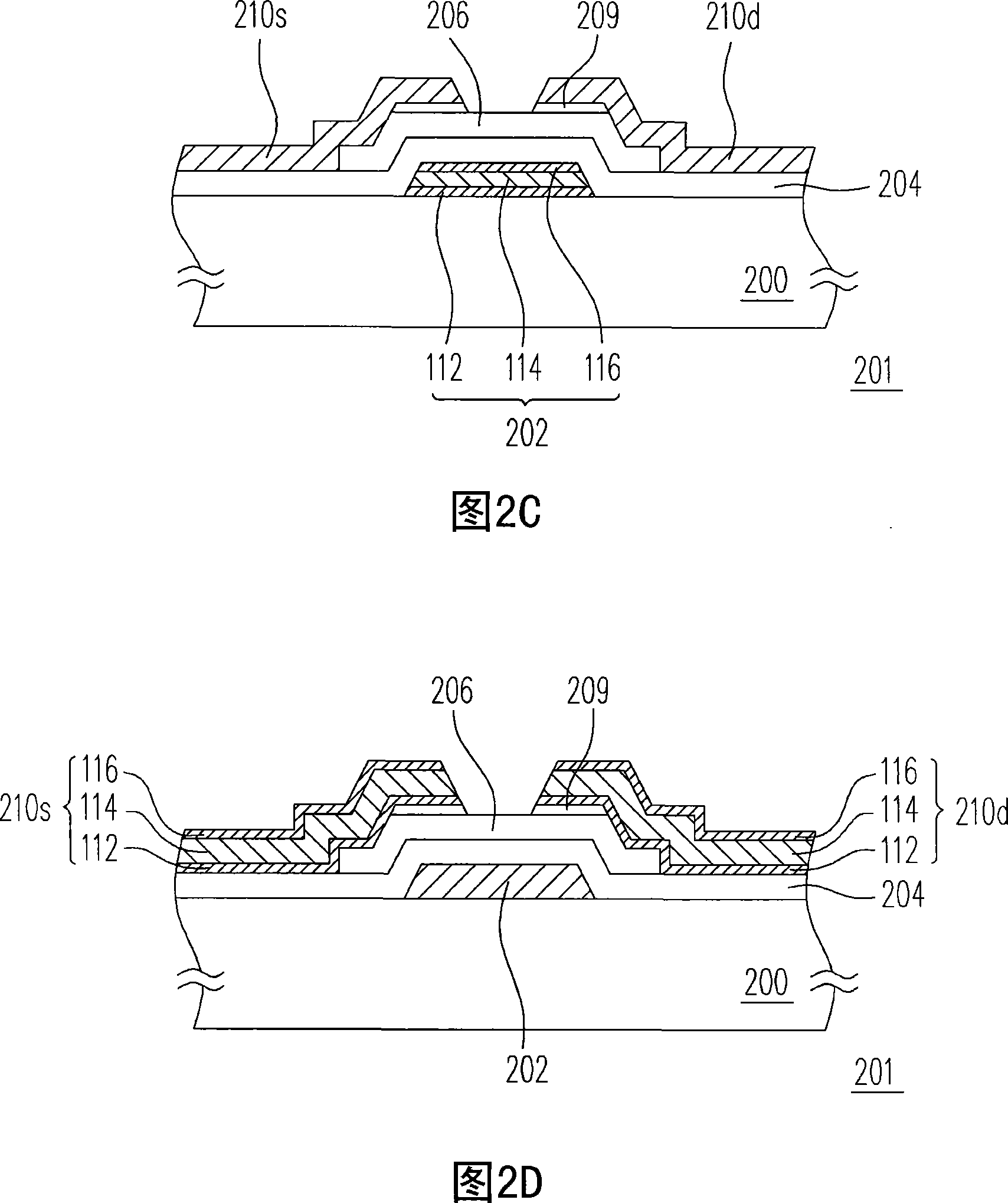Thin-film transistor, active element array substrate as well as liquid crystal display panel