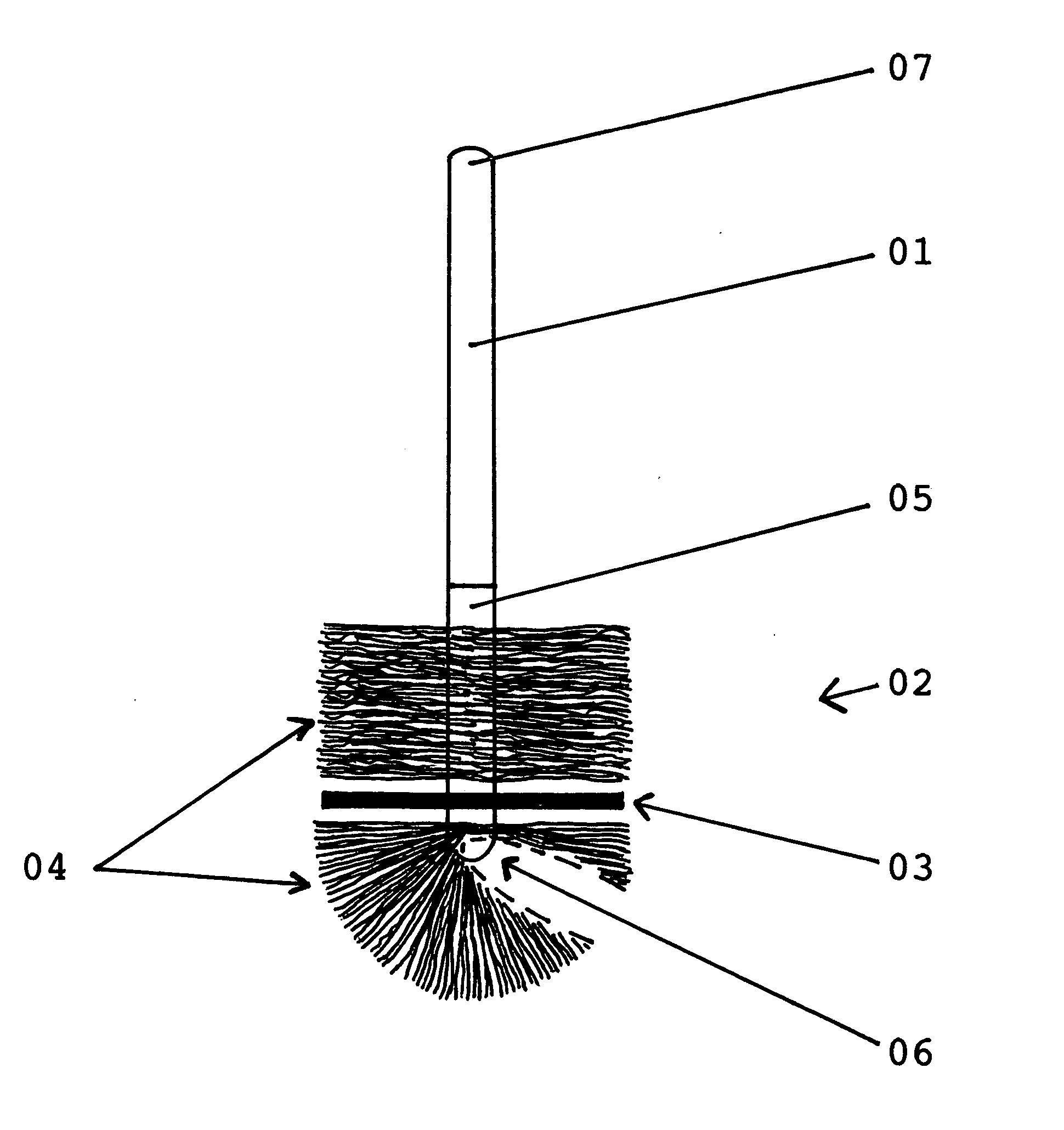 Toilet cleaning brush with integral toilet plunger